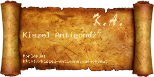 Kiszel Antigoné névjegykártya